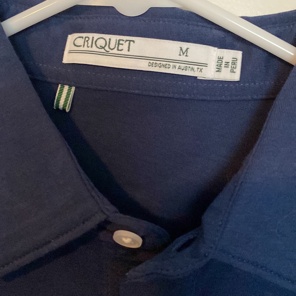 NWOT mens Criquet golf polo.